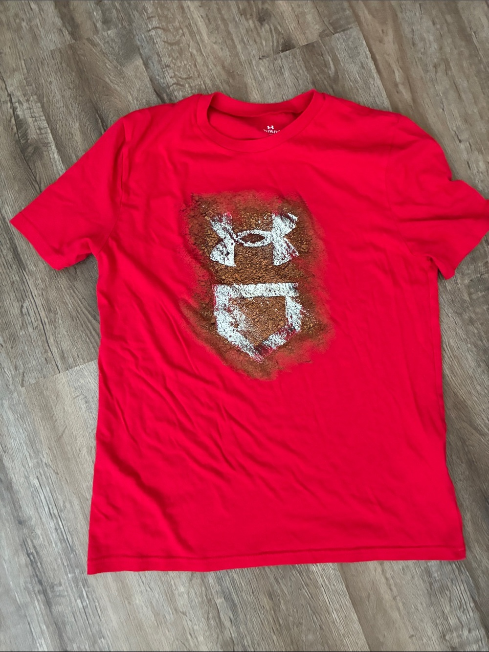 Under Armour Red Short Sleeve Logo Tee